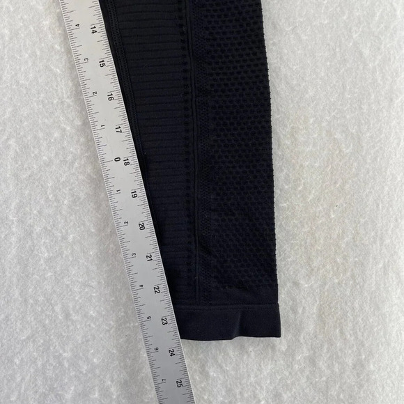 Gymshark Leggings Women's Sz S Black Energy Seamless High-Rise Eyelet Stretch - Picture 5 of 9